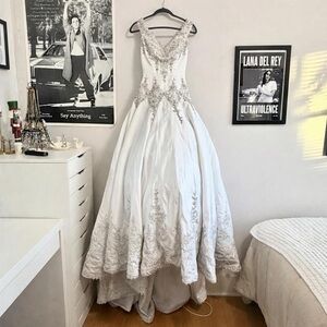 Vintage Stephen Yearick Beaded Embellished Wedding Dress